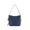 Hogan Medium Leather Shoulder Bag In Blue