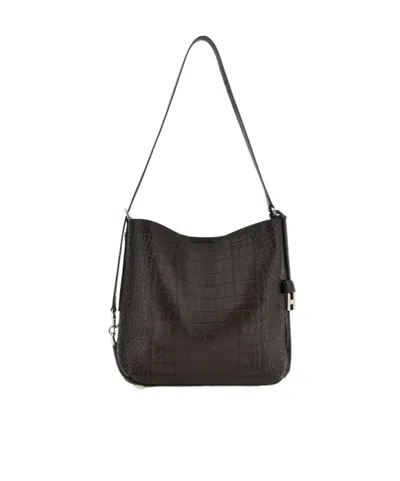 Hogan Hocket Hobo Bag Small In Brown