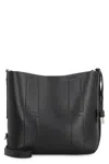Hogan Medium Leather Shoulder Bag In Black