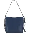 Hogan Blue Calf Leather Shoulder Bag