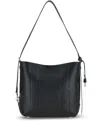 Hogan Hocket Small Leather Hobo Bag In Black