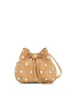 Hogan Hocket Studded Bucket Bag In Neutrals
