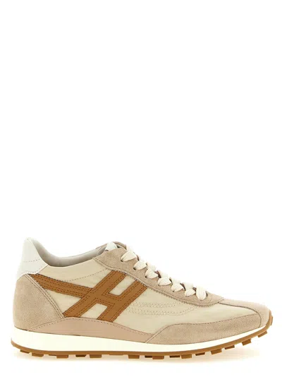 Hogan Athletic Sneakers In Brown