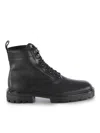 Hogan H673 Combact Boots Shoes In Black