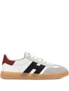 Hogan Cool Leather Sneakers With Nappa And Suede Inserts In Multi