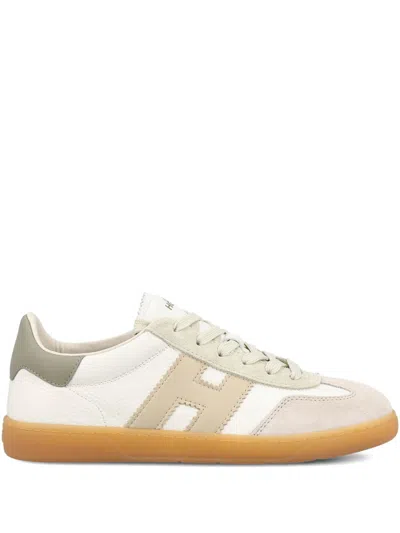 Hogan Cool Allacciato H Suede Sneakers In Animal Print