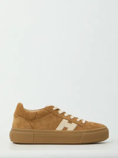 Hogan Beige Logo Crosswind Sneakers In Multi