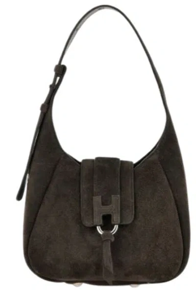 Hogan Dark Brown Leather Bag