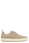 Hogan Slip-on Sneakers With Pull Tab And Suede Finish In Beige