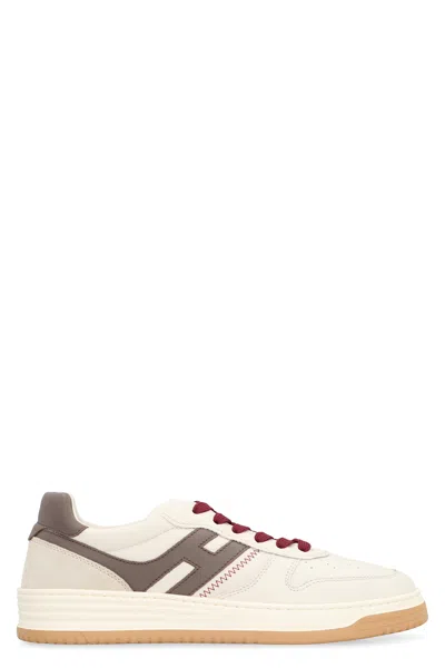 Hogan H630 Leather Low-top Sneakers In Neutral