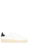 Hogan Leather Sneakers With Perforated Round Toe In White
