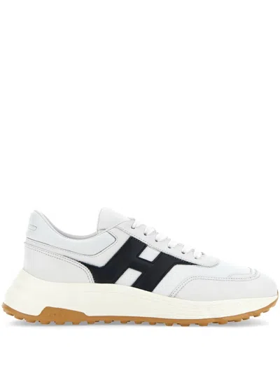 Hogan Hyperlight Smooth Leather Sneakers In White