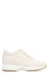 Hogan Leather Interactive Sneakers In Neutral