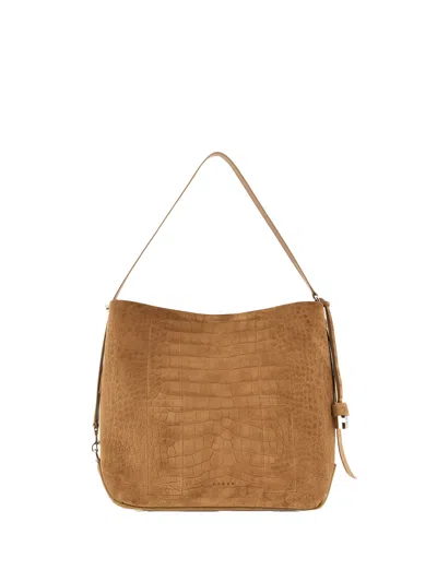 Hogan Medium Hobo Bag In Suede