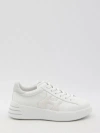 Hogan Leather Sneakers With Glittered Patch