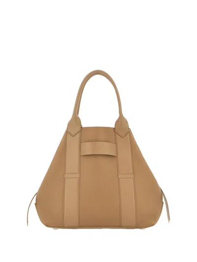 HOGAN HOGAN HOGAN SCRIPT MEDIUM SHOPPING BAG IN HAMMERED LEATHER