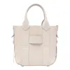 Hogan Script Shopping Bag In Beige