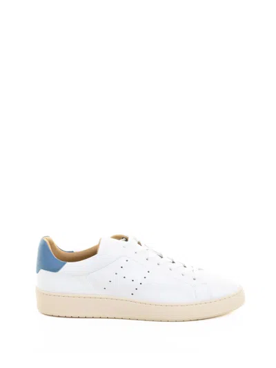 Hogan Sneaker H672 White Blue Leather In Multi