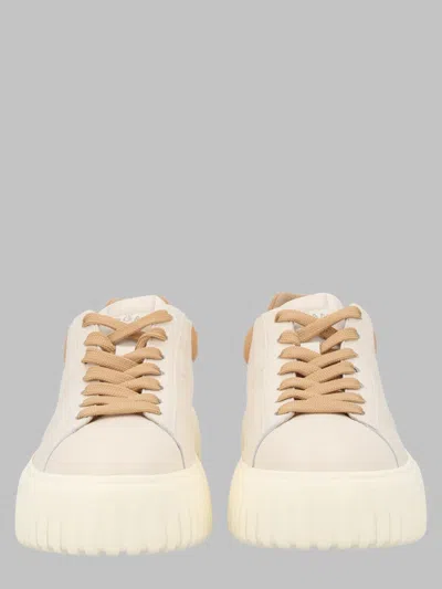 Hogan H-strip Mini Sneakers - 5.8 Cm Sole In Neutral