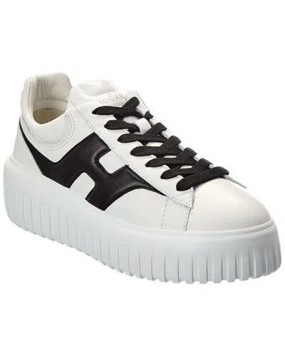 Hogan Smooth Leather H Stripes Platforms. In Multi