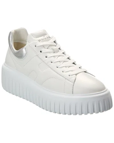 Hogan H-stripes Leather Sneaker In White