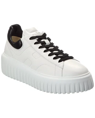 Hogan H-stripes Leather Sneaker In White