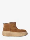 Hogan Low-top Boots Featuring H-stripes In Beige