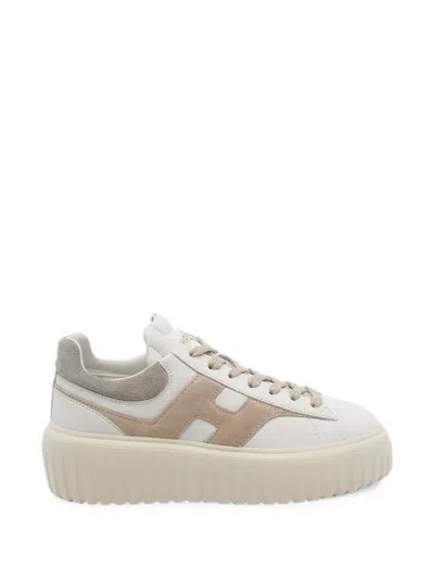 Hogan H-stripes Low-top Sneakers In Black