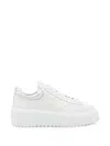 Hogan H-stripes Platform Leather Sneakers In Multi