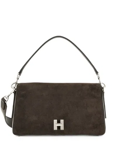 Hogan Logo Flap Shoulder Bag In Pink