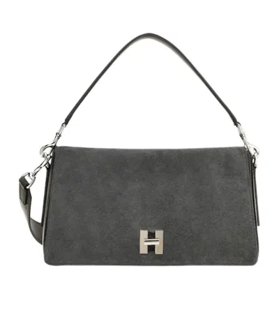 Hogan H-turn Flap Bag In Gray