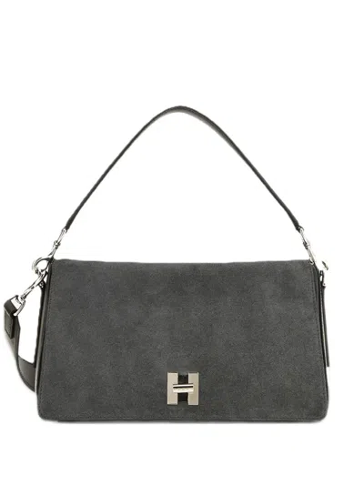 Hogan H-turn Flap Bag In Grey