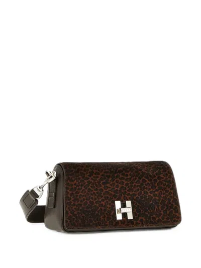Hogan H-turn Flap Bag Mini In Brown