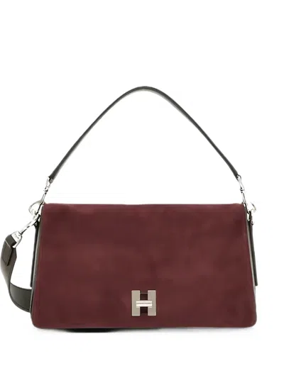Hogan H-turn Flap Bag In Burgundy