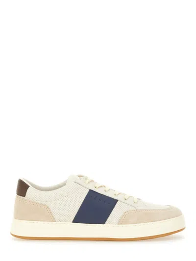 Hogan Sneaker H668 In Leather And Suede In Beige