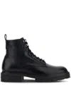 Hogan H673 Combact Boots Shoes In Black