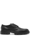 Hogan Chunky Sole Round Toe Derby Shoes In Black