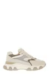 Hogan Urban Luxe Leather And Fabric Sneakers With Memory Foam Comfort