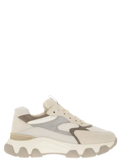HOGAN HYPERACTIVE - LEATHER AND FABRIC TRAINERS