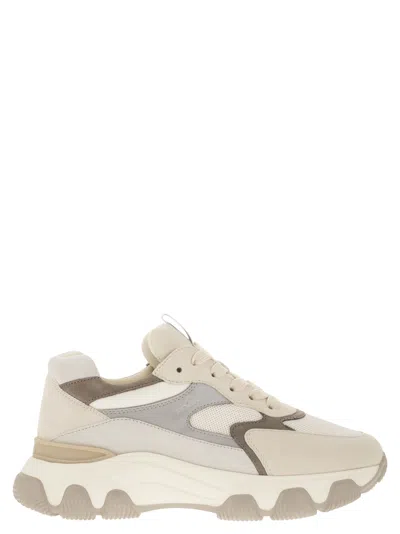 HOGAN HYPERACTIVE - LEATHER AND FABRIC TRAINERS