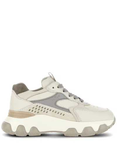 Hogan Hyperactive Lace-up Sneakers In White