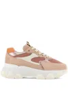 Hogan Hyperactive Lace-up Sneakers In Pink
