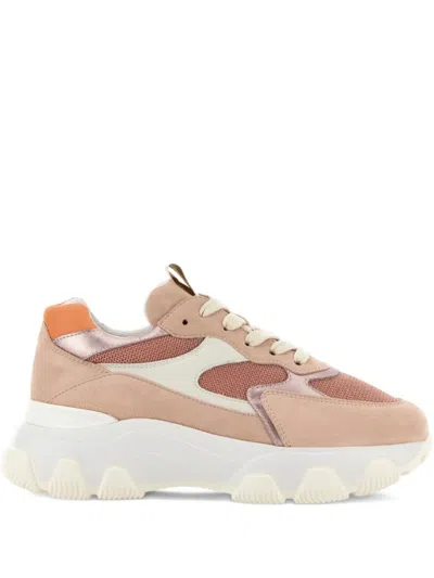 Hogan Hyperactive Lace-up Sneakers In Pink