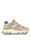 Hogan Women's Hyperactive - Leather And Fabric Trainers Sneaker In Beis