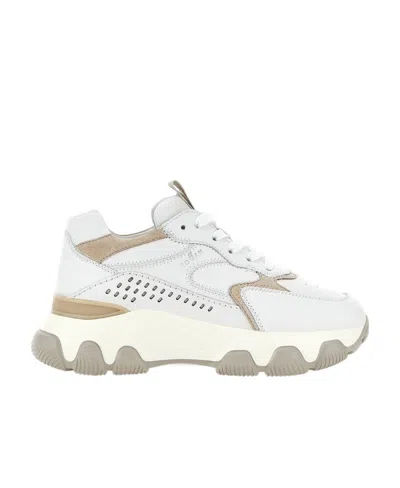 Hogan Hyperactive Leather Sneakers In White