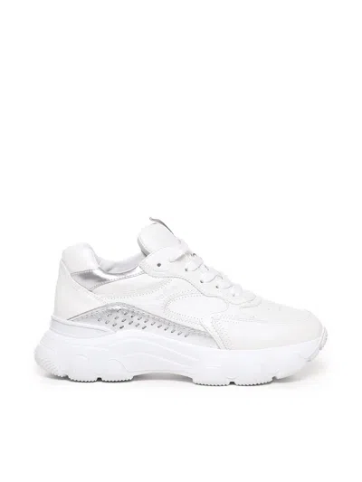 Hogan Hyperactive Trainers In White/silver