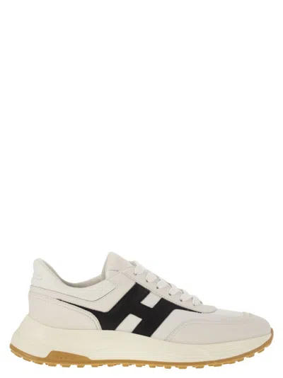 Hogan White H Logo Lace-up Sneakers