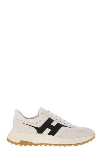 Hogan Hyperlight - Leather Sneakers With Side H In Multicolor