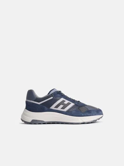 Hogan 'hyperlight' Blue Leather Blend Sneakers