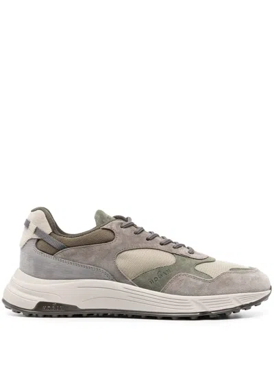 Hogan Hyperlight Colour-block Sneakers In Green